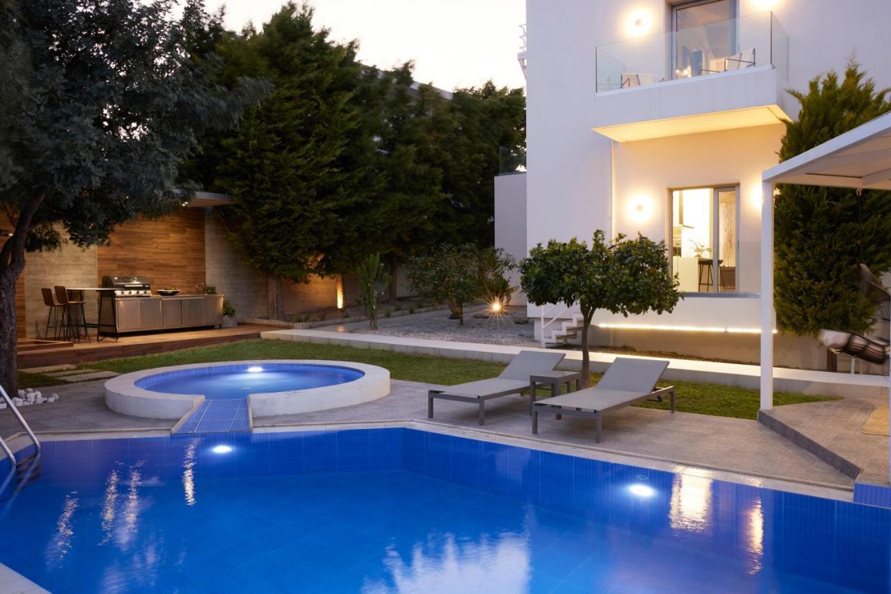 Villa Kastellakia Executive - Heated Pool Rethymno Esterno foto